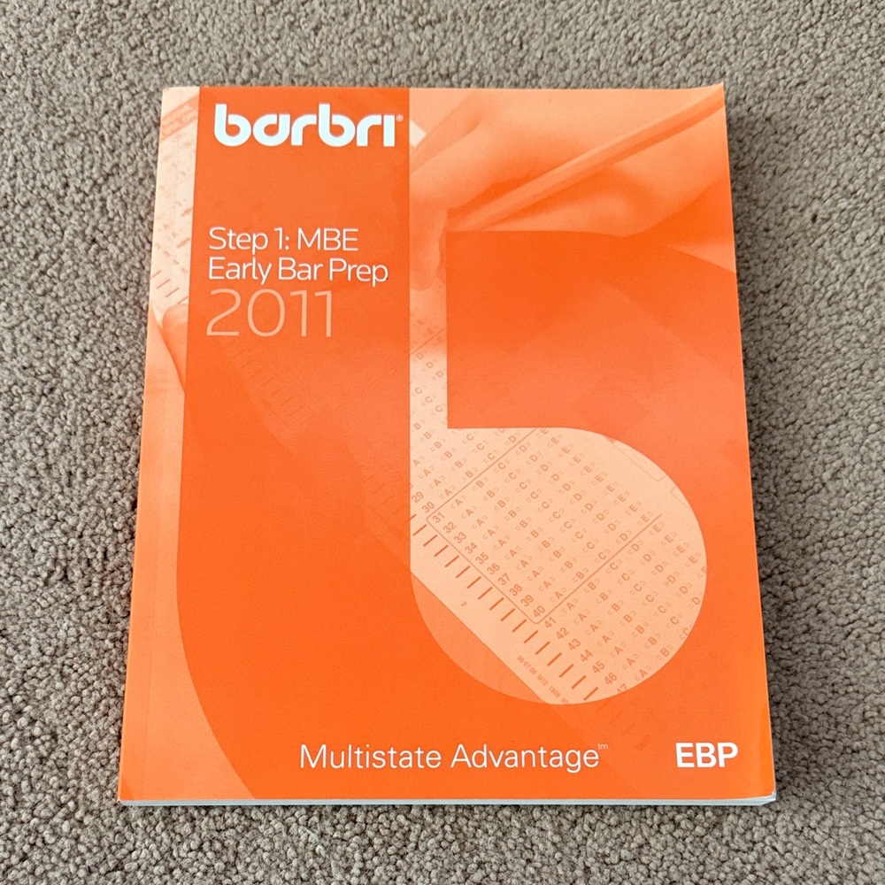 Orange Early Bar Prep Book